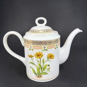 Georges Briard Floral Pot Pourri Teapot Private Collection Gold Trim Japan